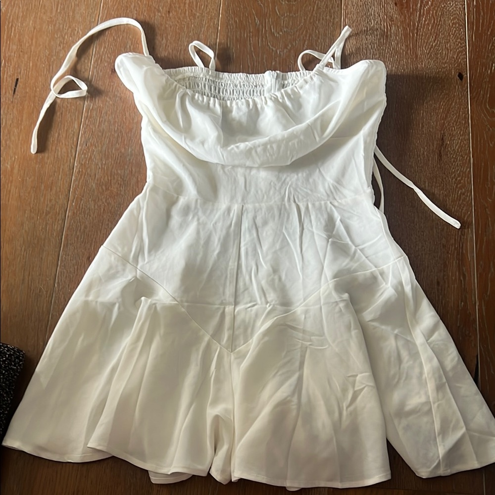 White Sleeveless Romper